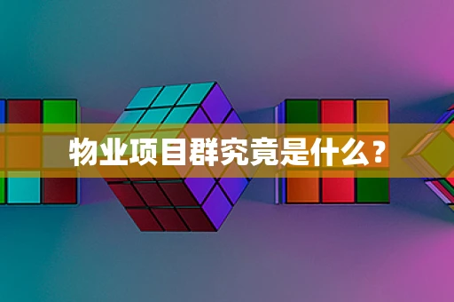 物业项目群究竟是什么？