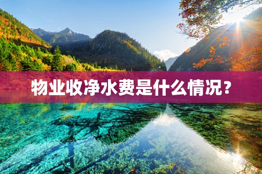 物业收净水费是什么情况？