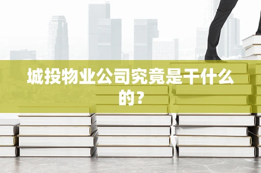 城投物业公司究竟是干什么的？