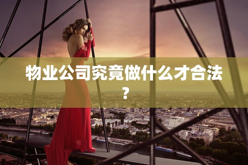 物业公司究竟做什么才合法？