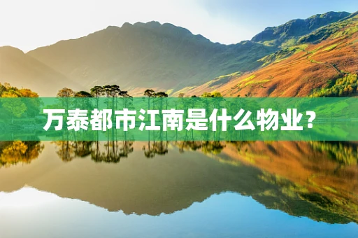 万泰都市江南是什么物业？