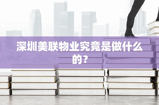 深圳美联物业究竟是做什么的？