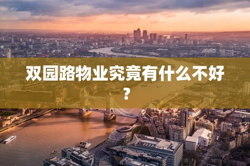 双园路物业究竟有什么不好？