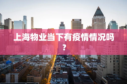上海物业当下有疫情情况吗？