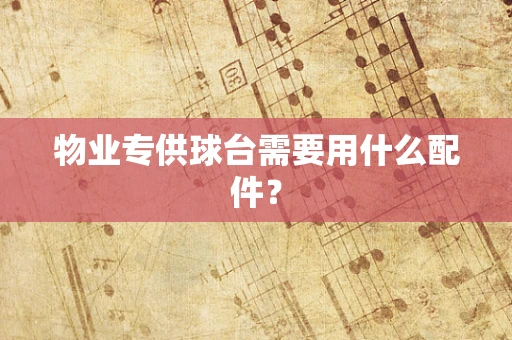 物业专供球台需要用什么配件？
