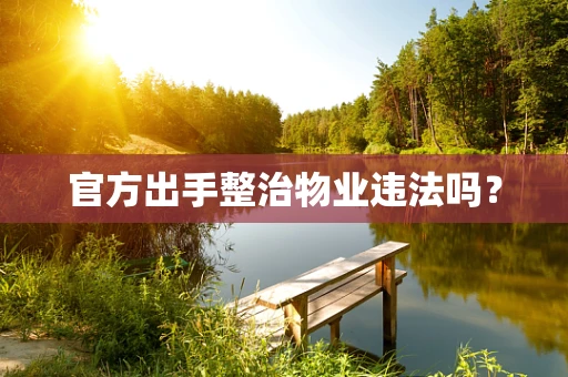 官方出手整治物业违法吗？