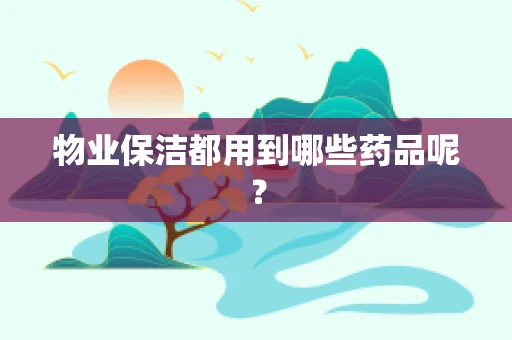 物业保洁都用到哪些药品呢？