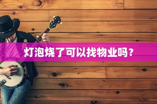 灯泡烧了可以找物业吗？