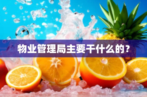 物业管理局主要干什么的？