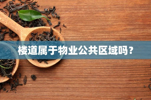 楼道属于物业公共区域吗？