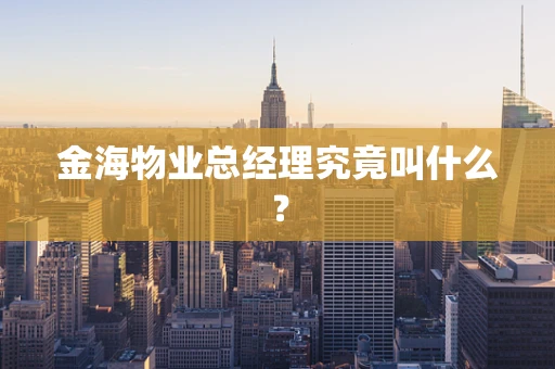 金海物业总经理究竟叫什么？