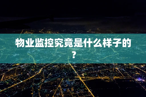 物业监控究竟是什么样子的？