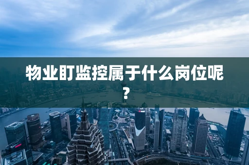物业盯监控属于什么岗位呢？