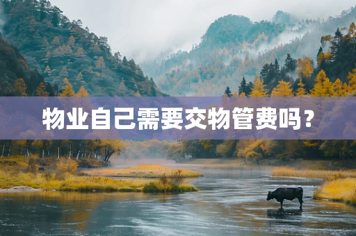 物业自己需要交物管费吗？