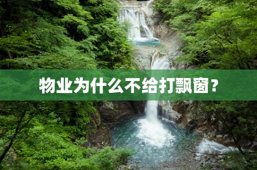 物业为什么不给打飘窗？