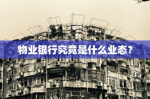 物业银行究竟是什么业态？