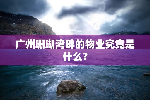 广州珊瑚湾畔的物业究竟是什么？